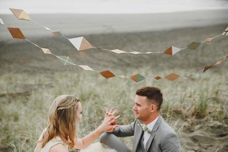 A Seaside Picnic Love Story . Modern Wedding Inspiration For The Unique Couple