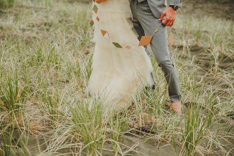 A Seaside Picnic Love Story . Modern Wedding Inspiration For The Unique Couple