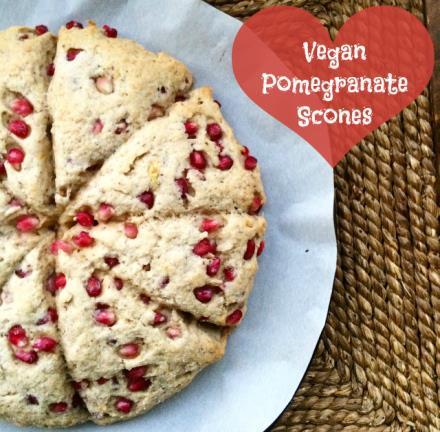 Friendly Fig - Vegan Pomegranate Scones