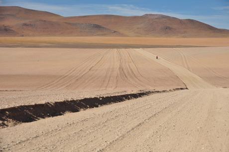 Though there was normally one main path, the jeeps obviously like to make their own way through the sand as well.