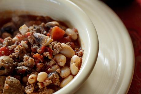 Sausage, Bean and Mushroom Ragu