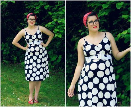 Polka dots, red lips, and mom confessions | www.eccentricowl.com