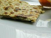 Onion Cheese Parantha with Tangy Tomato Veggie