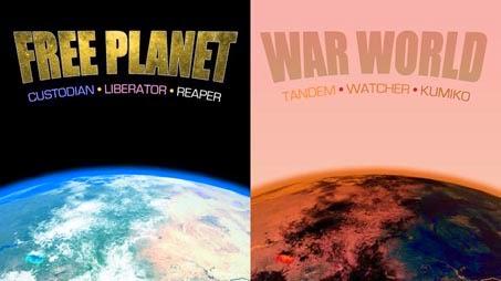 Free Planet vs War World novels - dual trilogies finished - who will win?