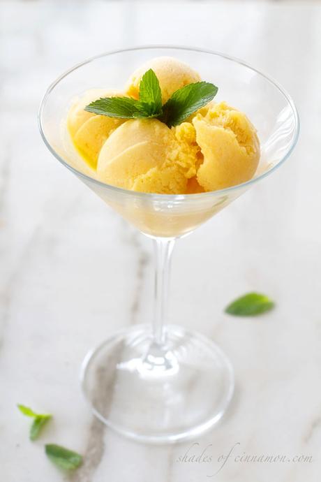 Easy to make Refreshing Mango Semi Freddo