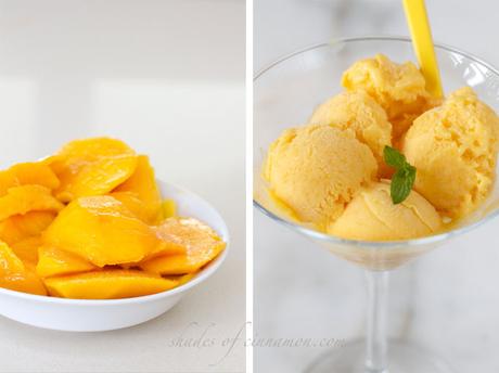 Easy to make Refreshing Mango Semi Freddo