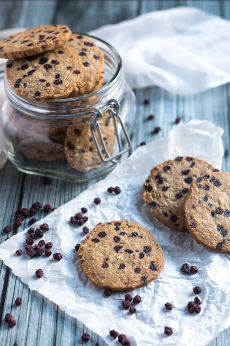 Gluten Free Blueberry and Ginger Cookies