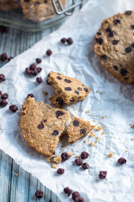 Gluten Free Blueberry and Ginger Cookies