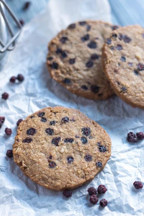 Gluten Free Blueberry and Ginger Cookies