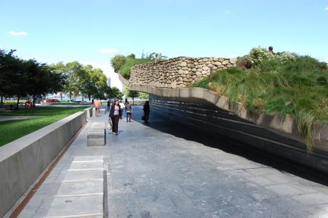 Irish Hunger Memorial, New York City, USA - Side View of Memorial