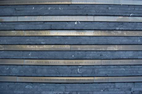 Irish Hunger Memorial, New York City, USA - Stratifed Layers of Stone and Text