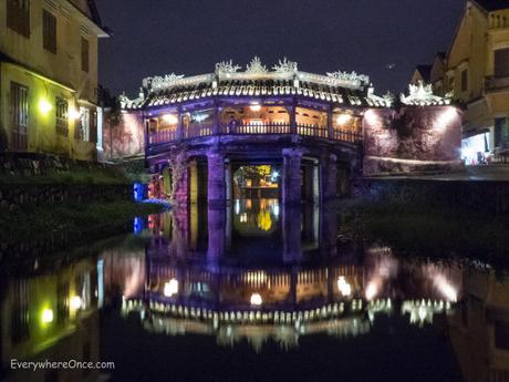 Hoi An Japanese Bridge at Night