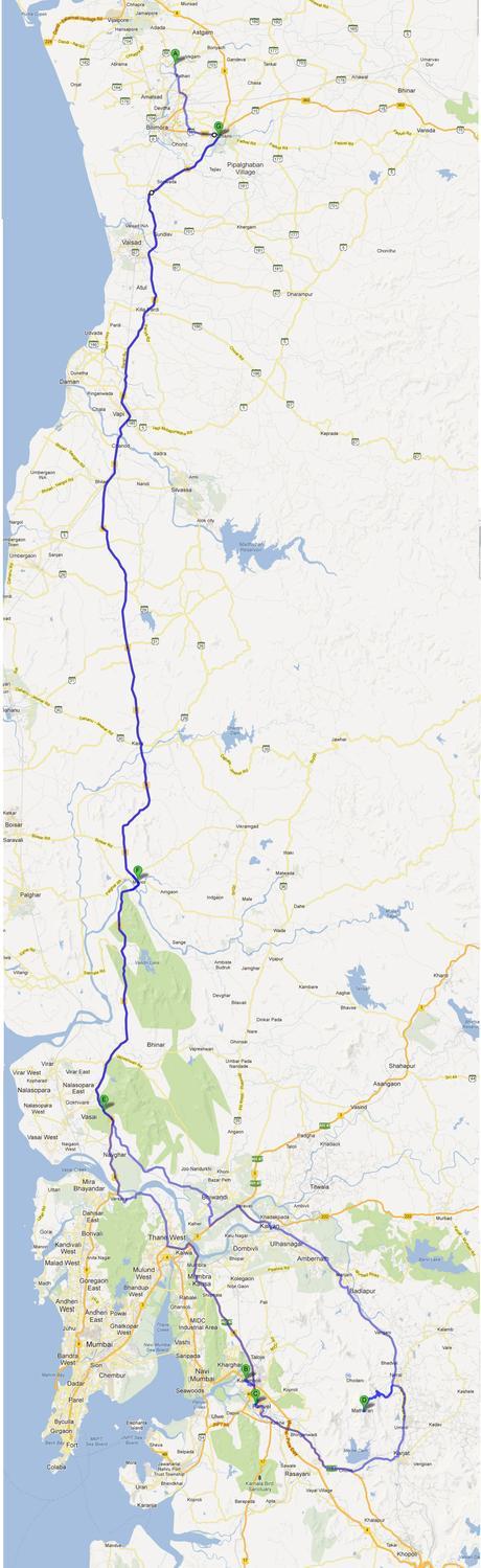 Matheran Bike Trip – 604 kms – 16,17 March 2013 – 29 Hours
