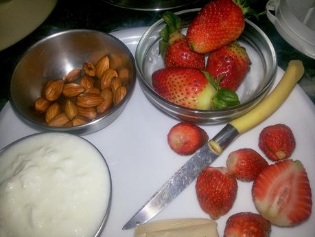 Strawberry Smoothie with Chocolate Chips