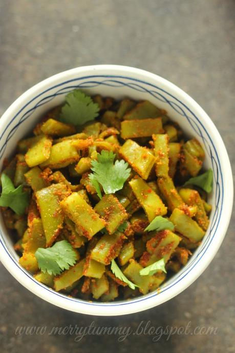 Beans Ki Subji: Indian Style Beans Stir Fry: Healthy Side