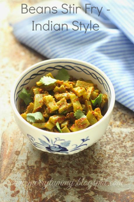 Beans Ki Subji: Indian Style Beans Stir Fry: Healthy Side