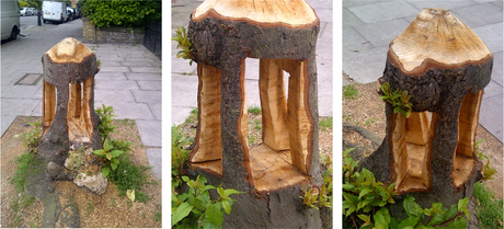 Tree carving in Kentish Town
