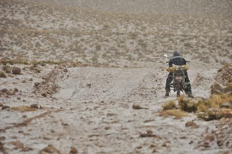 About an hour into our day we saw this local motorcyclist who we stopped to ask about the weather. He told us we were all clear on the other side, whereas he was headed right into the storm!