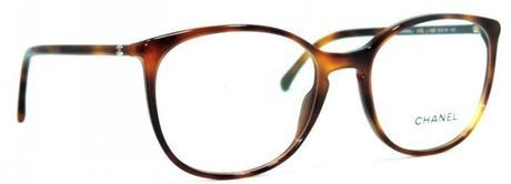 Oval acetate eyeglasses with extra slim temples and Havana color frame