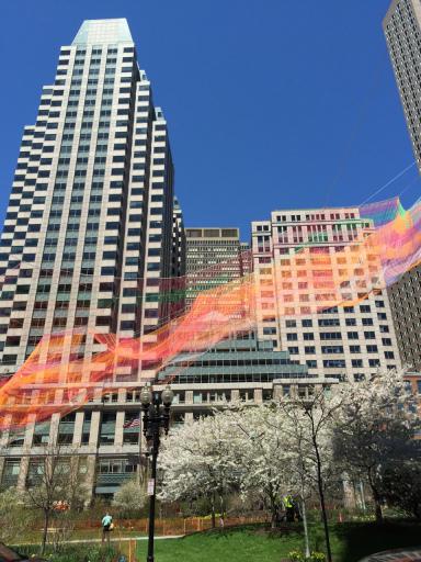Boston, iPhone, iPhoneography, travel, art installation, Rose Kennedy Greenway, Janet Echelman, Greenway Project