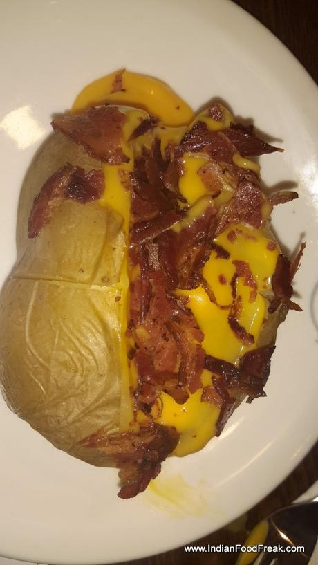 Bacon and cheese baked potato