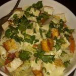 Paneer pesto salad