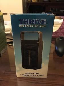 Solar-Powered Flashlight from THRIVE Solar Lanterns