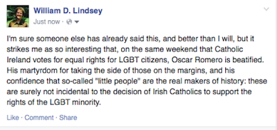 As Catholic Ireland Votes for Human Rights for a Minority, Martyr for Those on the Margins, St. Oscar Romero, Is Beatified