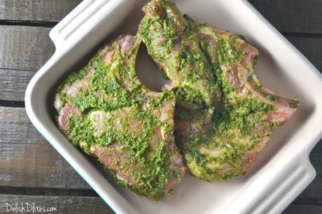 Grilled Pesto Pork Chops