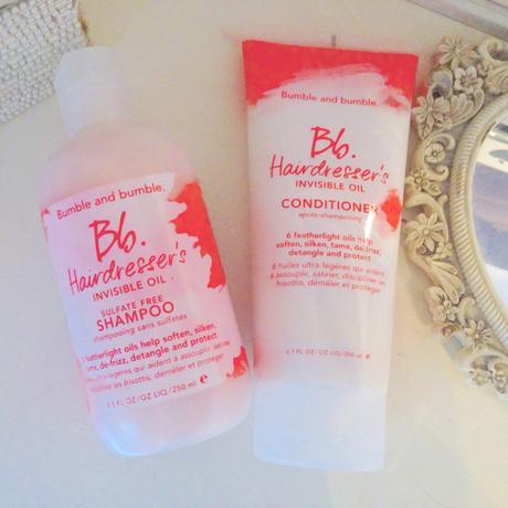 A little TLC for your hair: Bumble and bumble Hairdresser’s INVISIBLE OIL Shampoo & Conditioner