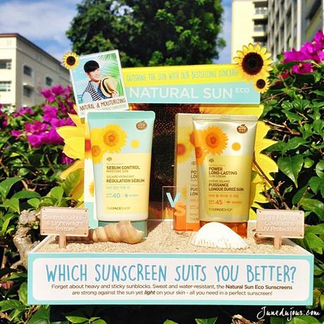 Battle of TheFaceShop Sunscreens: Natural Sun Eco Power Long-lasting VS Sebum Control Sun Cream