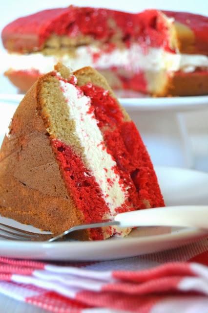 Red Velvet Butterscotch Cake