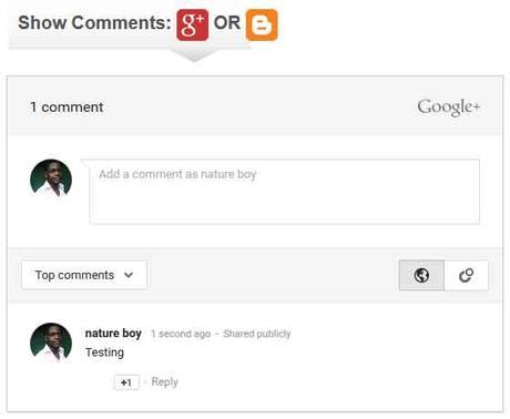 Adding The Google Plus and Native Comment System to Your Blogger Blog