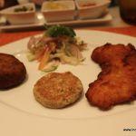 Prawn Cutlet, Narkal aar Posto boda, Bhetki fry