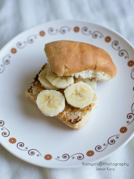 banana peanut butter sandwich - quick breakfast ideas