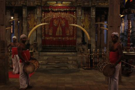 Inside the temple on the ground floor. 