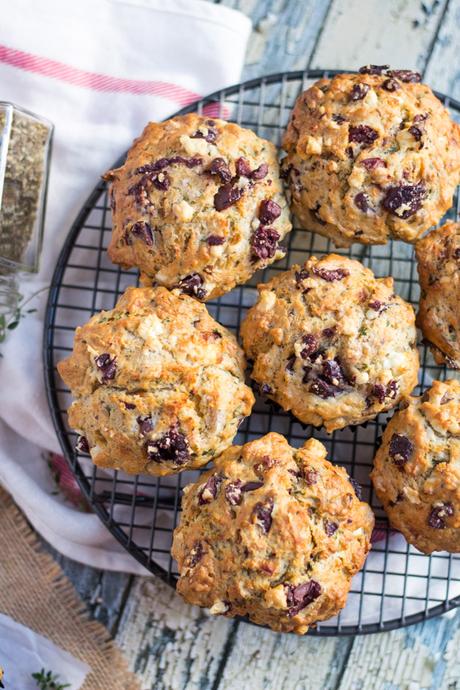 Savoury Feta and Olive Muffins