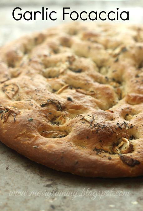 Garlic And Mixed Herbs Focaccia: Italian Bread