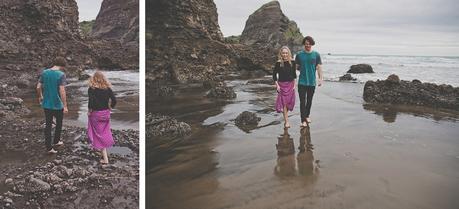 A chilled out engagement session on Piha Beach by CAPTURED by Keryn