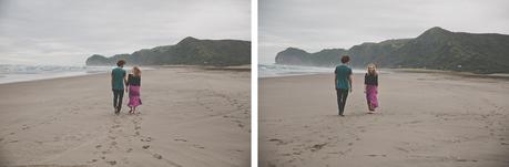 A chilled out engagement session on Piha Beach by CAPTURED by Keryn