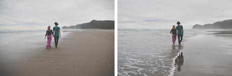 A chilled out engagement session on Piha Beach by CAPTURED by Keryn