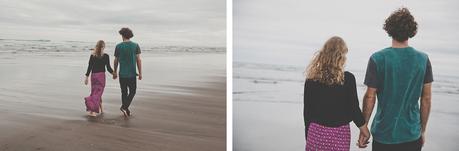 A chilled out engagement session on Piha Beach by CAPTURED by Keryn