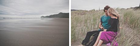 A chilled out engagement session on Piha Beach by CAPTURED by Keryn