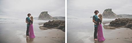 A chilled out engagement session on Piha Beach by CAPTURED by Keryn