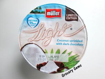 Review: Müller Light Coconut Sprinkled with Dark Chocolate Yogurt - Limited Edition