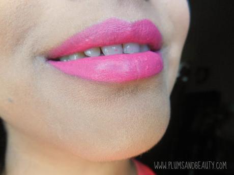 Chambor Powder Matte Lipstick #176 Pink Flamingo (Review)