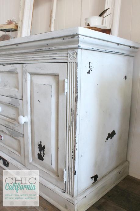 corner of media cabinet