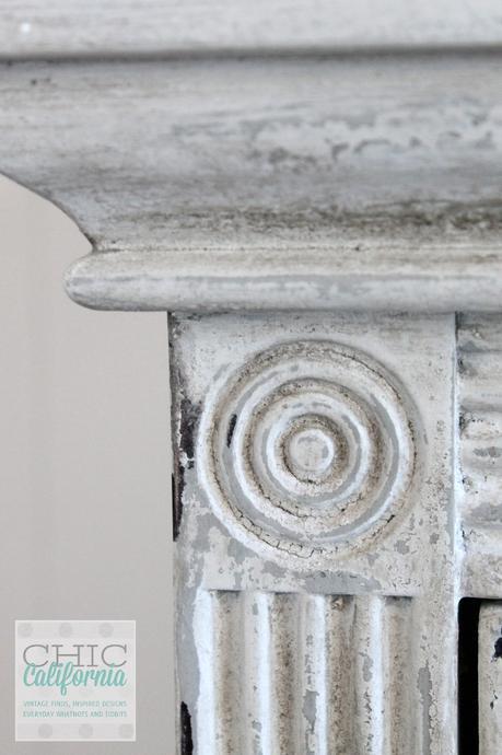 Chippy Gray and White dresser