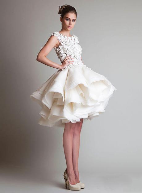 Beformal.com.au SUPPLIES Pretty Knee-Length Scoop Dropped Waist Summer Beach Appliques Sleeveless  Wedding Dress Simple Wedding Dresses