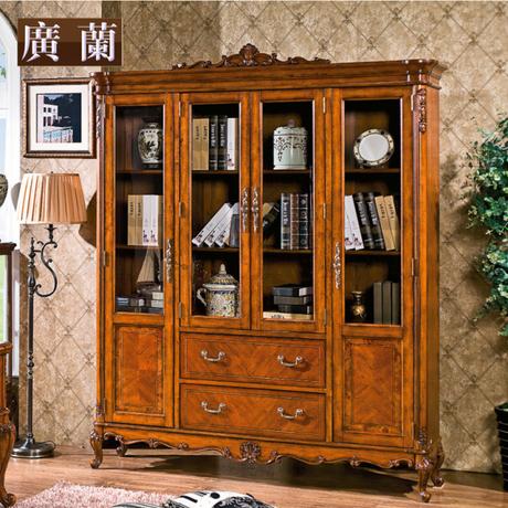 American-style-solid-wood-bookcase-1-8-meters-combination-of-font-b-large-b-font-bookcase